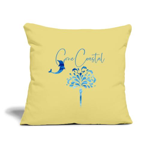 Gone Coastal With A Splash - Throw Pillow Cover 17.5” x 17.5”