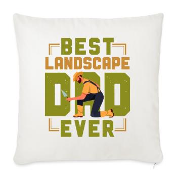 Landscaper Landscaping Landscape - Throw Pillow Cover 17.5” x 17.5” - natural white - Front