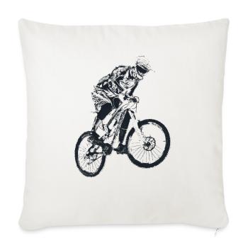 motocross - Throw Pillow Cover 17.5” x 17.5” - natural white - Front