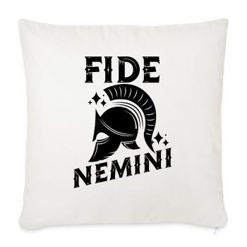 Fide Nemini Latin Language Latin Quote Saying - Throw Pillow Cover 17.5” x 17.5” - natural white - Front
