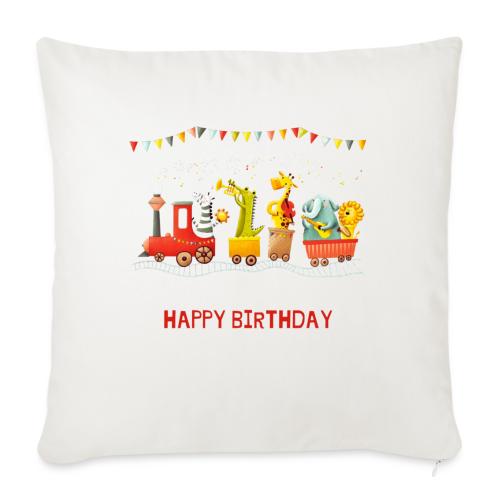 Happy birthday - Throw Pillow Cover 17.5” x 17.5”