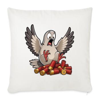Dove Season Funny Dove Hunter Dove Hunting - Throw Pillow Cover 17.5” x 17.5” - natural white - Front