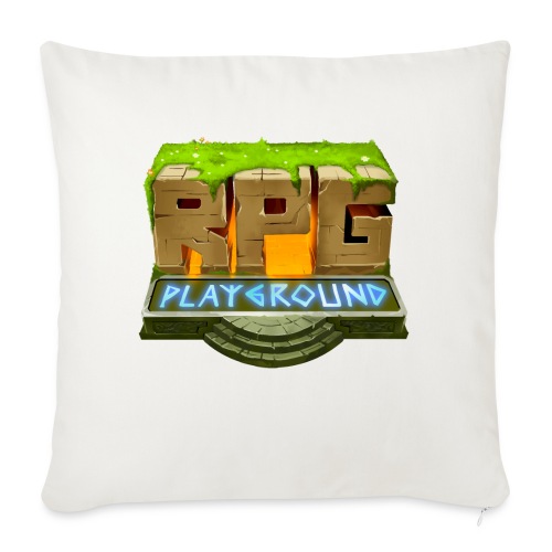 RPG Playground Logo - Throw Pillow Cover 17.5” x 17.5”