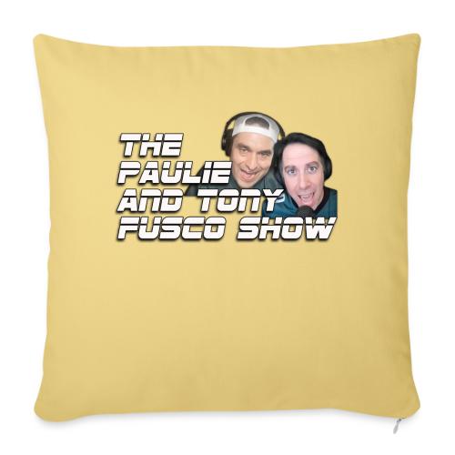 Official Fusco Show Logo - Throw Pillow Cover 17.5” x 17.5”