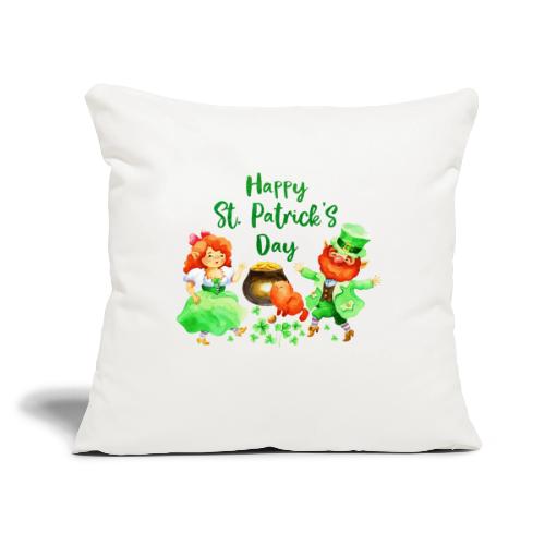 St Patrik's Day - Throw Pillow Cover 17.5” x 17.5”