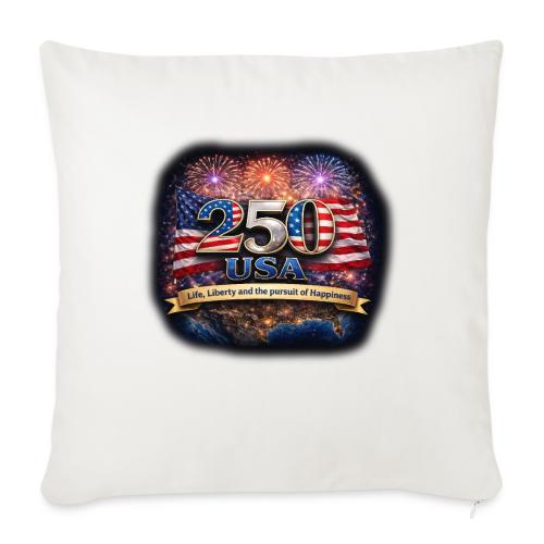 USA 250th Celebration - Throw Pillow Cover 17.5” x 17.5”