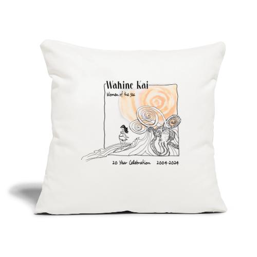 WKI 20th Bday Logo - Throw Pillow Cover 17.5” x 17.5”