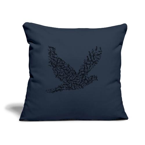 DOVE Peace in FLIGHT - Throw Pillow Cover 17.5” x 17.5”