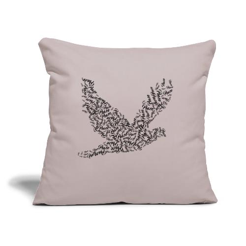 DOVE Peace in FLIGHT - Throw Pillow Cover 17.5” x 17.5”