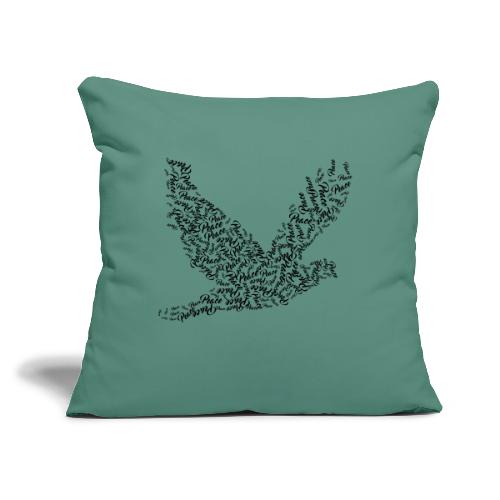 DOVE Peace in FLIGHT - Throw Pillow Cover 17.5” x 17.5”