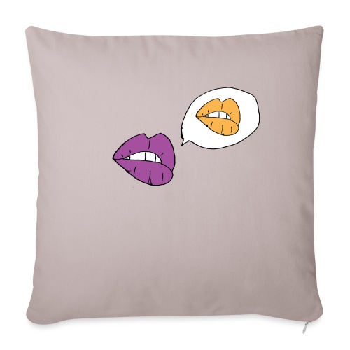 Lips - Throw Pillow Cover 17.5” x 17.5”