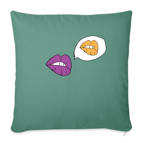 Lips - Throw Pillow Cover 17.5” x 17.5”