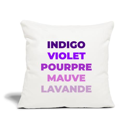 Shades of purple - Throw Pillow Cover 17.5” x 17.5”