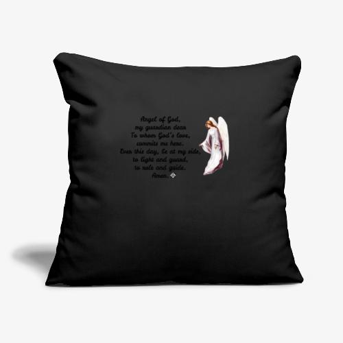 Guardian Angel prayer - Throw Pillow Cover 17.5” x 17.5”