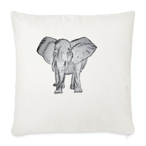 Big Elephant - Throw Pillow Cover 17.5” x 17.5”