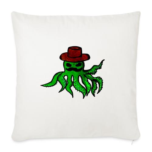 Mysterious octopus - Throw Pillow Cover 17.5” x 17.5”