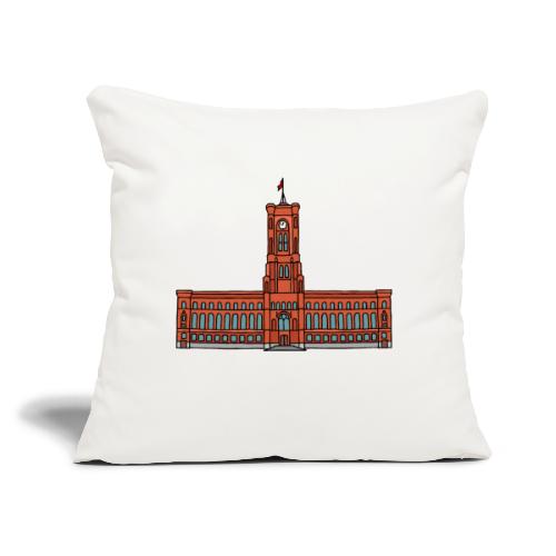 Red City Hall Berlin - Throw Pillow Cover 17.5” x 17.5”