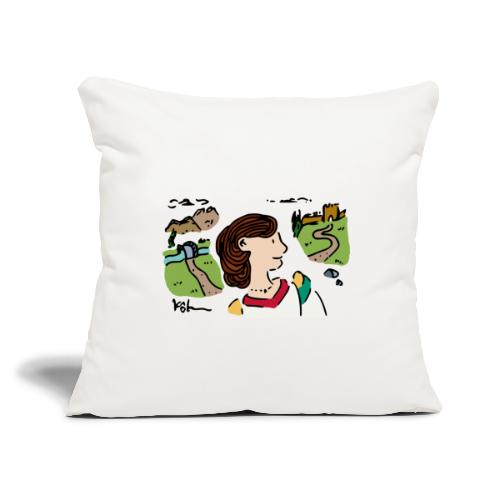 Italian Princess - Throw Pillow Cover 17.5” x 17.5”
