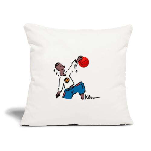 Basketball - Throw Pillow Cover 17.5” x 17.5”
