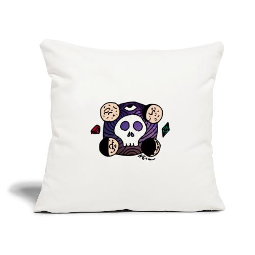 Moon Skull from Outer Space - Throw Pillow Cover 17.5” x 17.5”