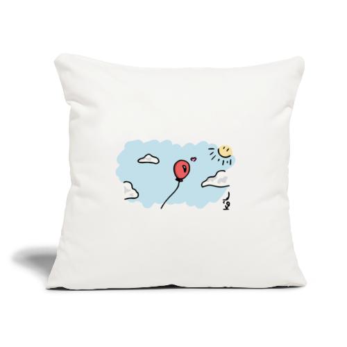 Balloon in Love - Throw Pillow Cover 17.5” x 17.5”