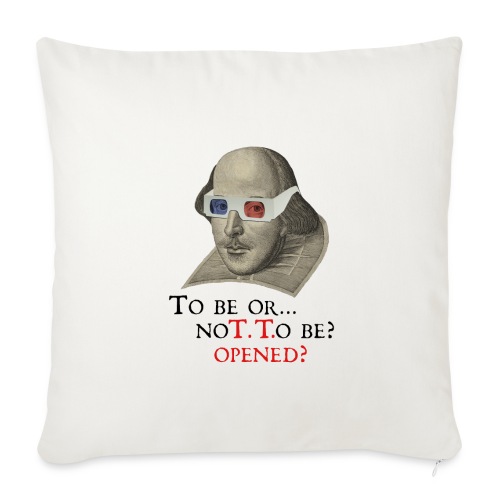 Shakespeare Bard-Code Logo (light) - Throw Pillow Cover 17.5” x 17.5”