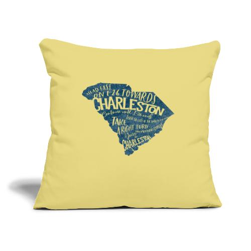 Charleston Directions - Throw Pillow Cover 17.5” x 17.5”