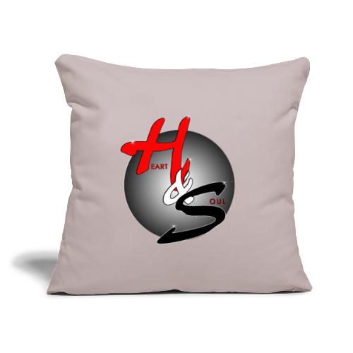 Heart & Soul Concerts official Brand Logo - Throw Pillow Cover 17.5” x 17.5”