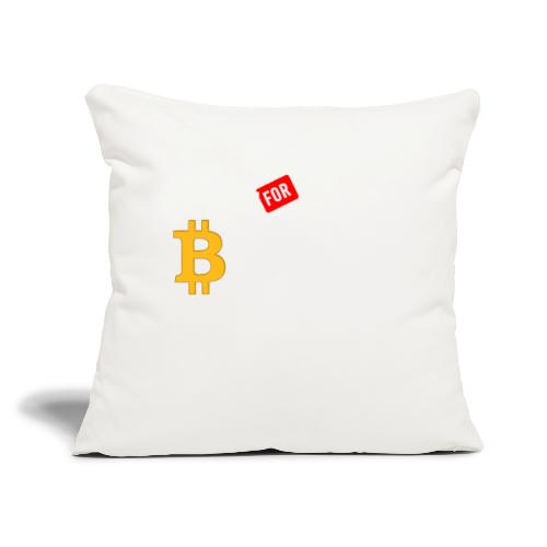 The World's Worst best On BITCOIN SHIRT STYLE - Throw Pillow Cover 17.5” x 17.5”