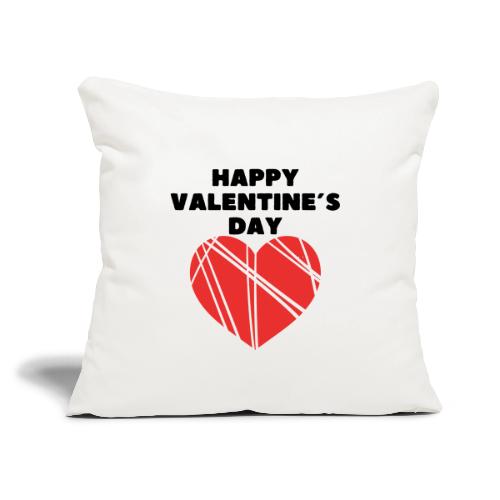 Valentine's Day Fashion February 14, Love Day. - Throw Pillow Cover 17.5” x 17.5”