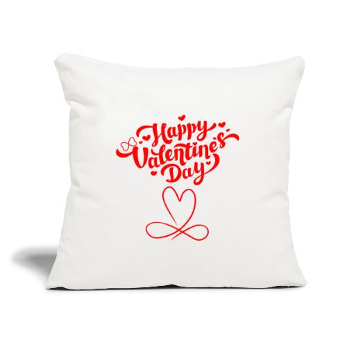 Valentine's Day Designs of Love and Infinity. - Throw Pillow Cover 17.5” x 17.5”