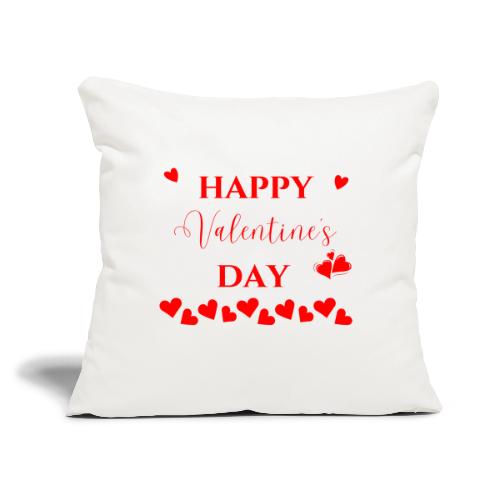 Valentine's Day Fashion, Living Love February 14 - Throw Pillow Cover 17.5” x 17.5”