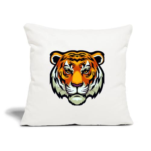 Tiger Fashion Feline Animal, Tiger Willing Success - Throw Pillow Cover 17.5” x 17.5”