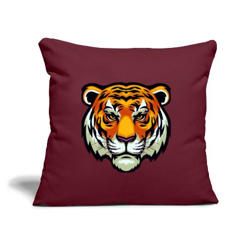 Tiger Fashion Feline Animal, Tiger Willing Success - Throw Pillow Cover 17.5” x 17.5”