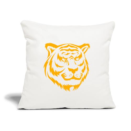 Fashion, Yellow Tiger Souvenirs, Men's T-shirts - Throw Pillow Cover 17.5” x 17.5”