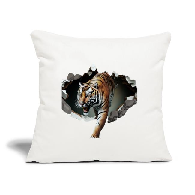 Fashion Design Tiger Coming Out, Wild Feline Tiger
