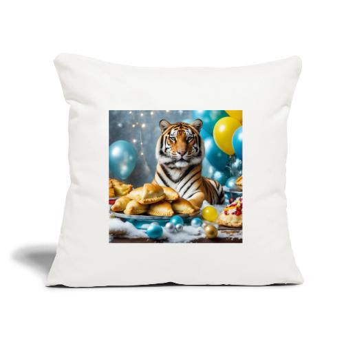 Celebrate Tiger Souvenirs Any Occasion - Throw Pillow Cover 17.5” x 17.5”