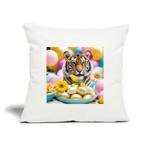 Unleash the Fun with Tiger-themed Party Souvenir - Throw Pillow Cover 17.5” x 17.5”