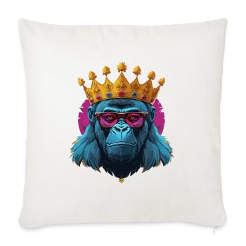 King of the Jungle Swag - Throw Pillow Cover 17.5” x 17.5” - natural white - Front