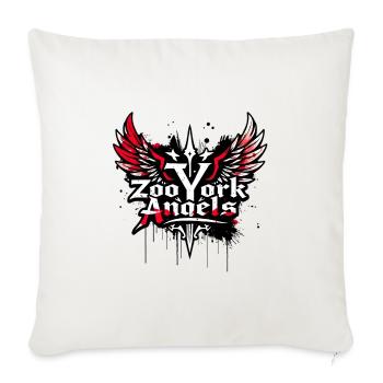 Zoo York Angels Monogram - Throw Pillow Cover 17.5” x 17.5” - natural white - Front