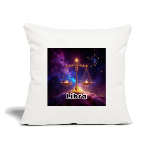 Libra zodiac designs, constellations, universe - Throw Pillow Cover 17.5” x 17.5”