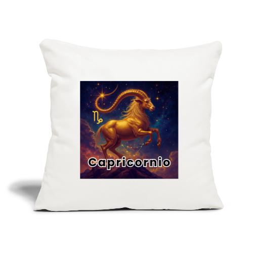 Capricorn zodiac designs, constellations, universe - Throw Pillow Cover 17.5” x 17.5”