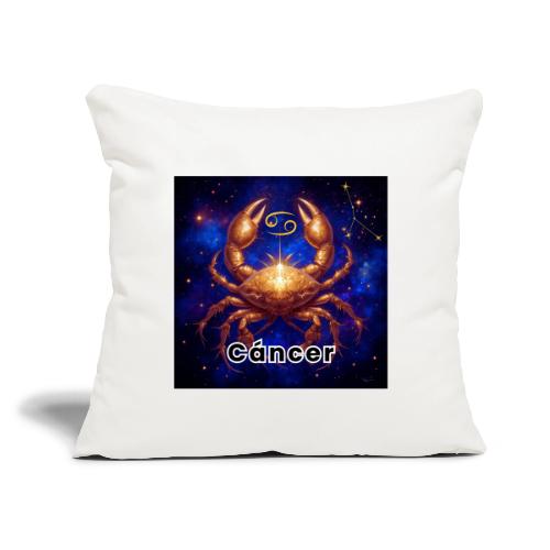 Cancer zodiac designs, constellations, universe - Throw Pillow Cover 17.5” x 17.5”
