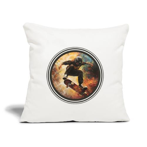 Skateboarding Flow - Throw Pillow Cover 17.5” x 17.5”