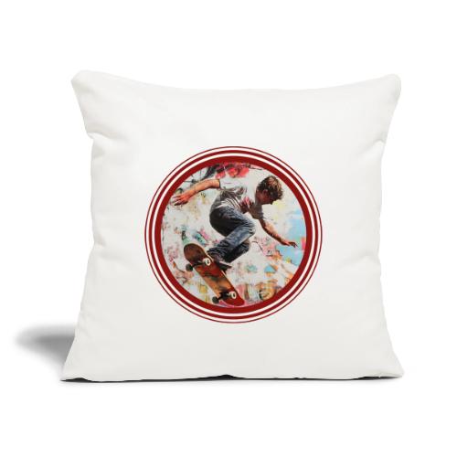 Skateboarding is Life - Throw Pillow Cover 17.5” x 17.5”