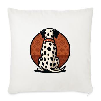 Spot On Loyalty - Throw Pillow Cover 17.5” x 17.5” - natural white - Front