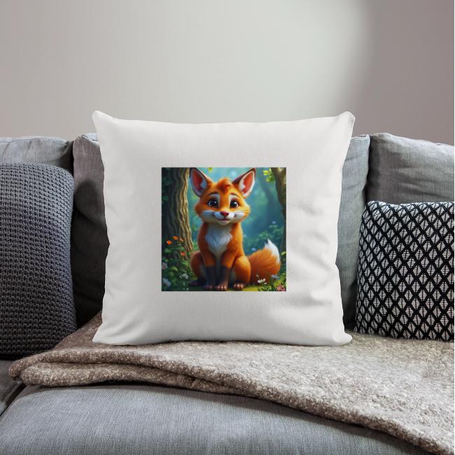 Magical fantasy fox in enchanted forest scene