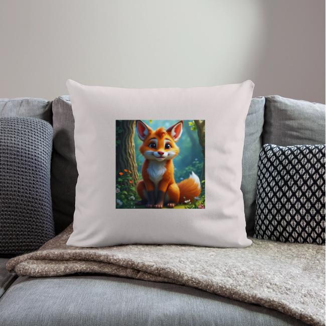 Magical fantasy fox in enchanted forest scene
