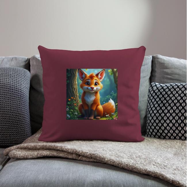 Magical fantasy fox in enchanted forest scene