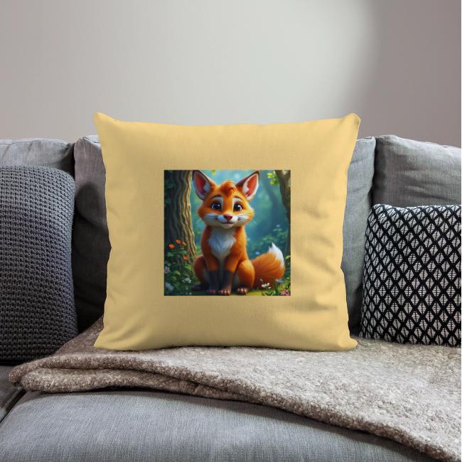 Magical fantasy fox in enchanted forest scene